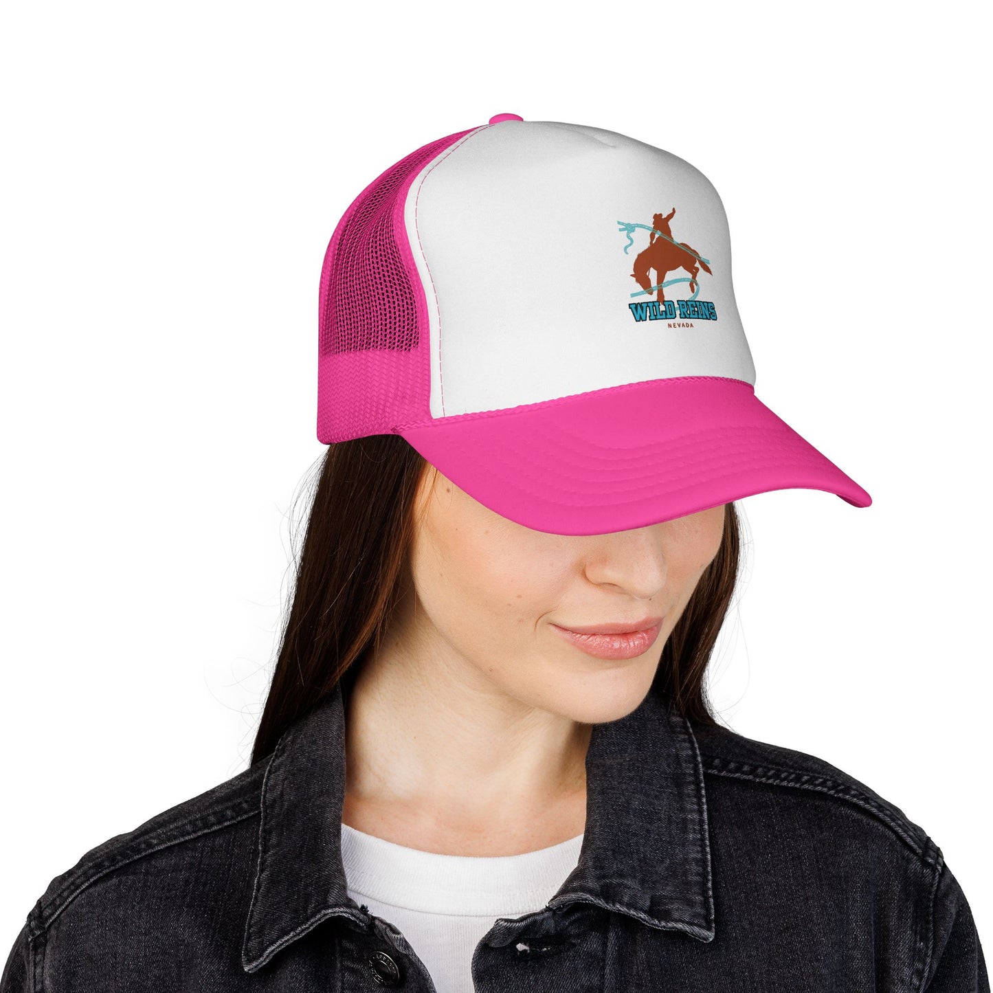 Wild West Trucker Cap - Fun Cowboy Hat for Outdoor Adventures, Summer BBQs, Western-Themed Parties, Gifts for Ranchers, Casual Style