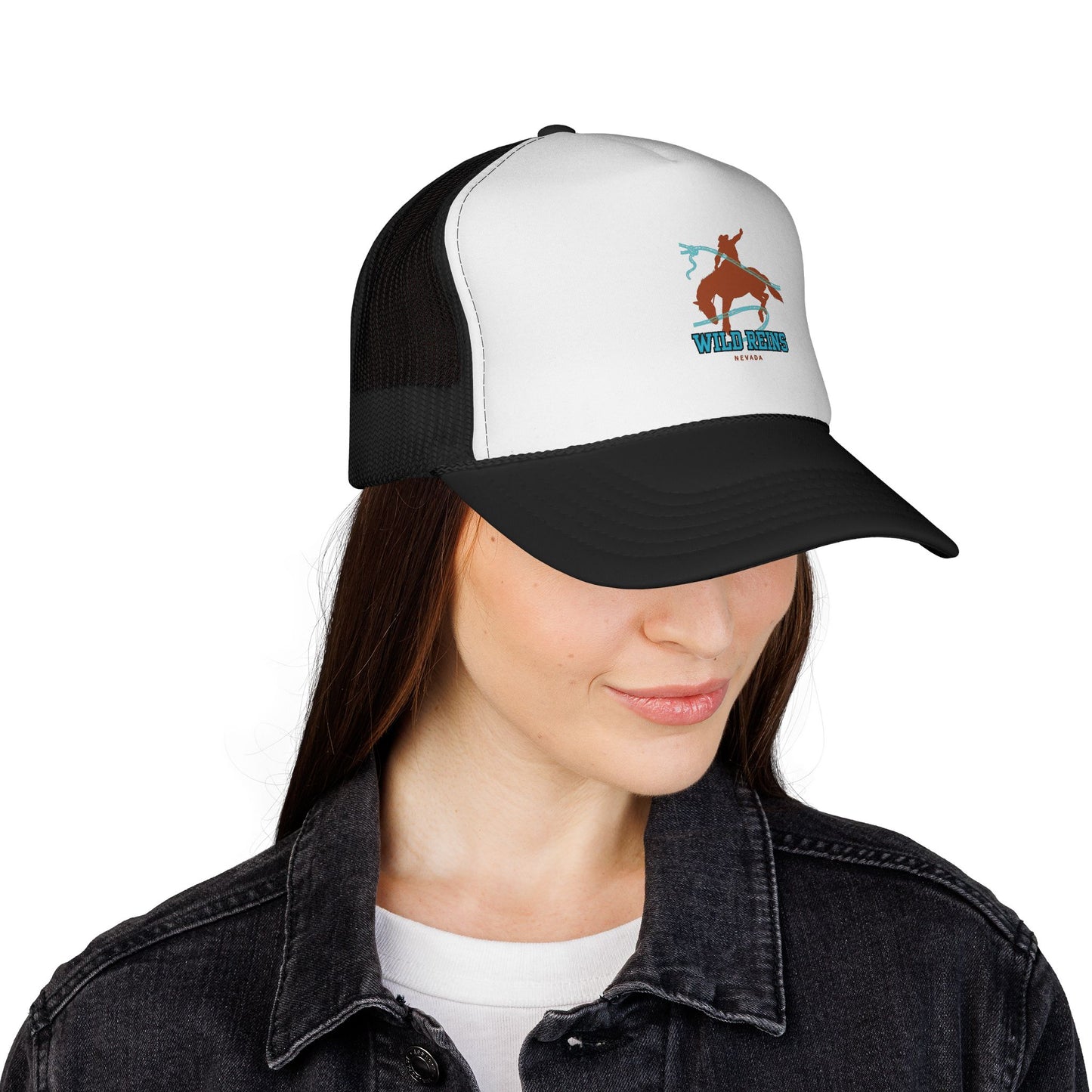 Wild West Trucker Cap - Fun Cowboy Hat for Outdoor Adventures, Summer BBQs, Western-Themed Parties, Gifts for Ranchers, Casual Style