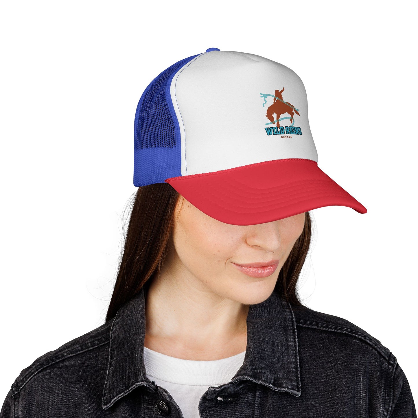 Wild West Trucker Cap - Fun Cowboy Hat for Outdoor Adventures, Summer BBQs, Western-Themed Parties, Gifts for Ranchers, Casual Style