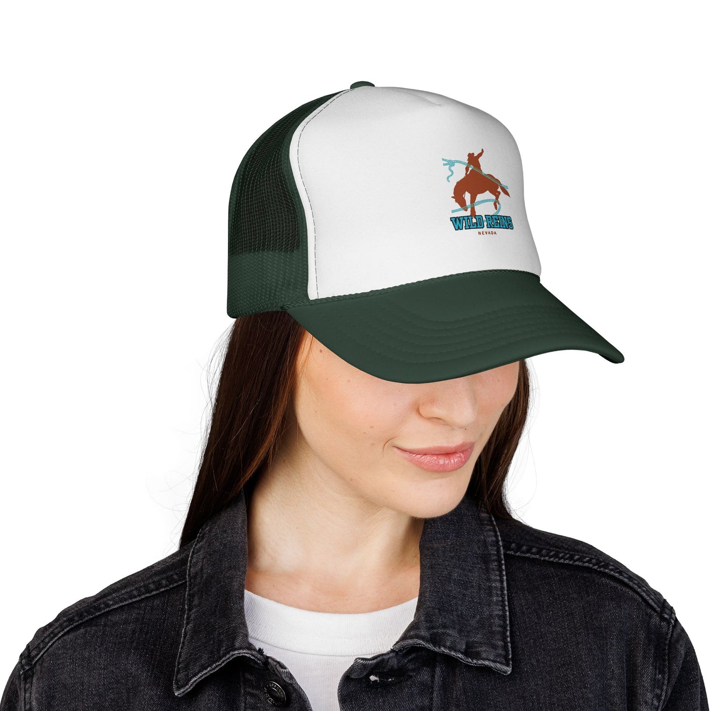 Wild West Trucker Cap - Fun Cowboy Hat for Outdoor Adventures, Summer BBQs, Western-Themed Parties, Gifts for Ranchers, Casual Style
