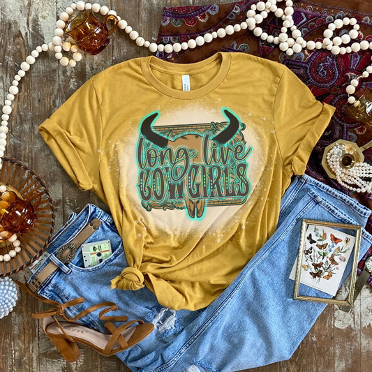 Long Live Cowgirls Bleached Shirt