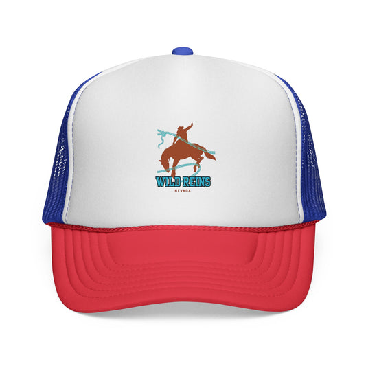 Wild West Trucker Cap - Fun Cowboy Hat for Outdoor Adventures, Summer BBQs, Western-Themed Parties, Gifts for Ranchers, Casual Style